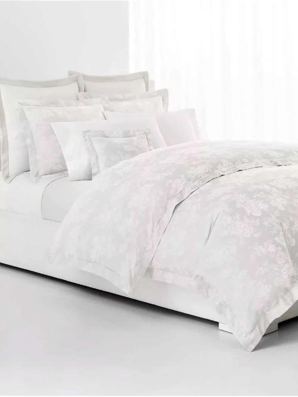Lauren Ralph Lauren MYA White Full/Queen Duvet Cover 100% Cotton 92x96 New